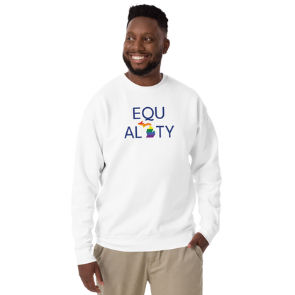 Michigan 'Equality' Premium Sweatshirt (LGBTQ Pride Colors)