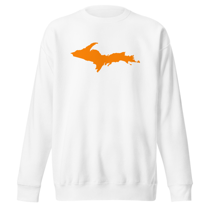 Michigan Upper Peninsula Sweatshirt (w/ Orange UP Outline) | Unisex Premium