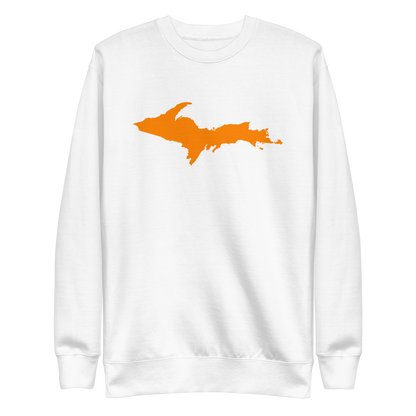 Michigan Upper Peninsula Sweatshirt (w/ Orange UP Outline) | Unisex Premium