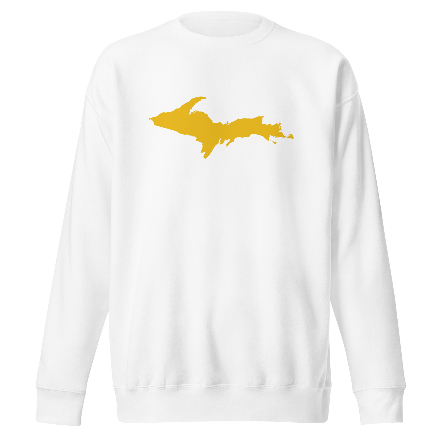 Michigan Upper Peninsula Sweatshirt (w/ Gold UP Outline) | Unisex Premium