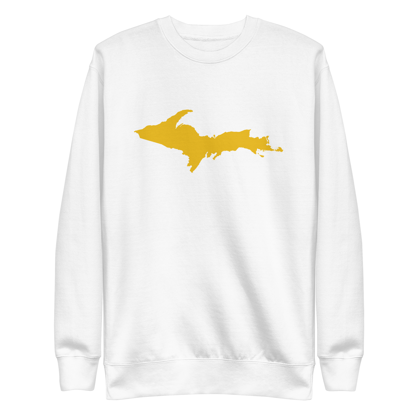 Michigan Upper Peninsula Sweatshirt (w/ Gold UP Outline) | Unisex Premium