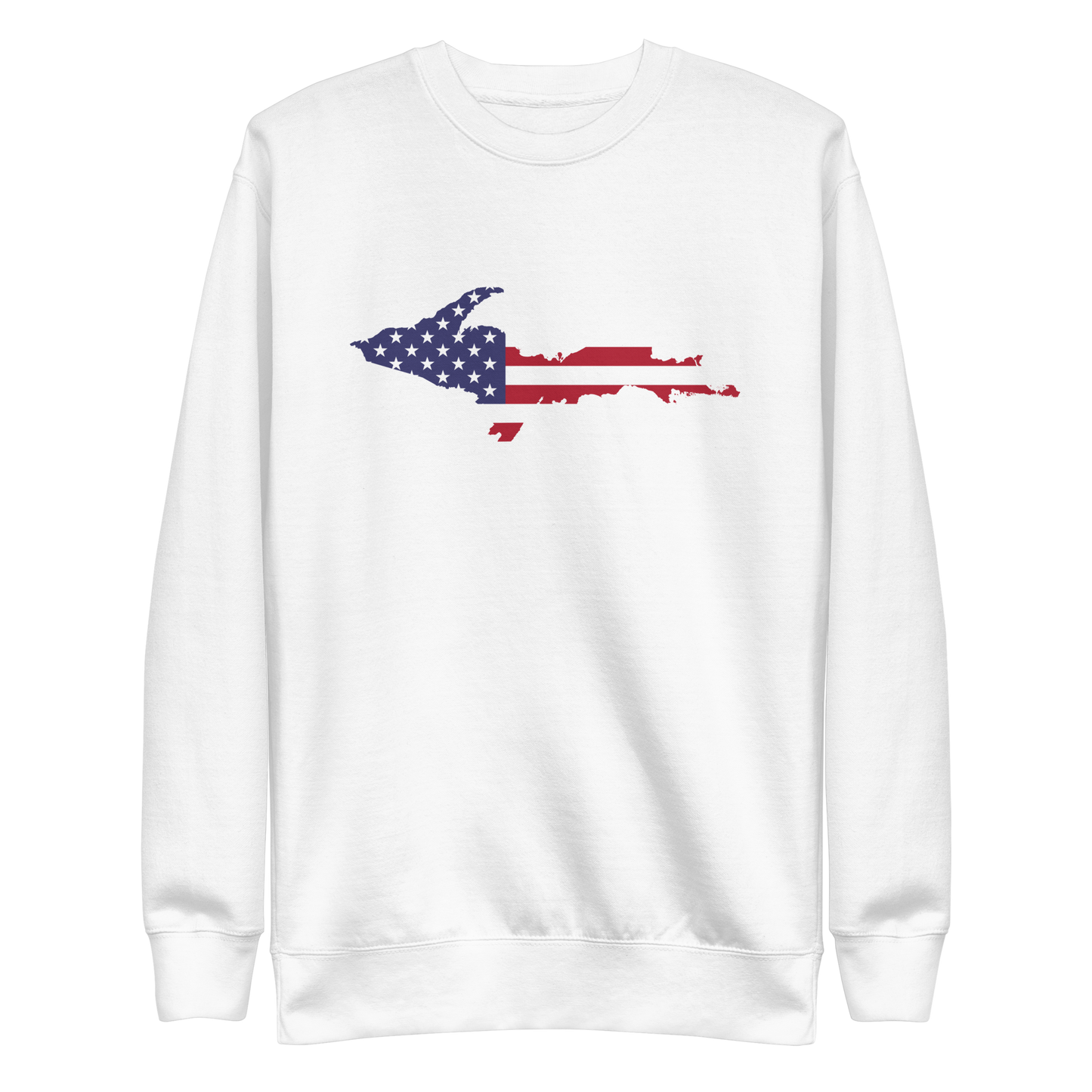 Michigan Upper Peninsula Sweatshirt (w/ UP USA Flag Outline) | Unisex Premium