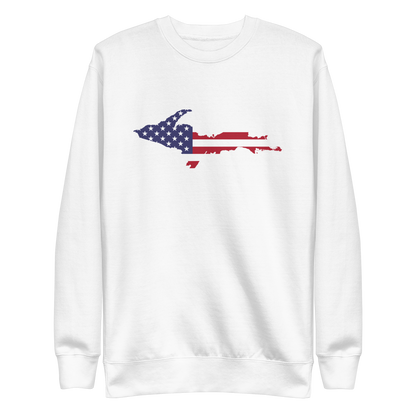 Michigan Upper Peninsula Sweatshirt (w/ UP USA Flag Outline) | Unisex Premium