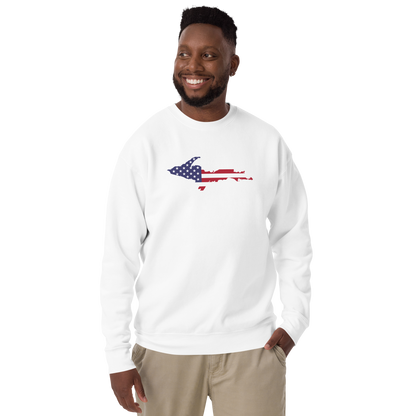 Michigan Upper Peninsula Sweatshirt (w/ UP USA Flag Outline) | Unisex Premium