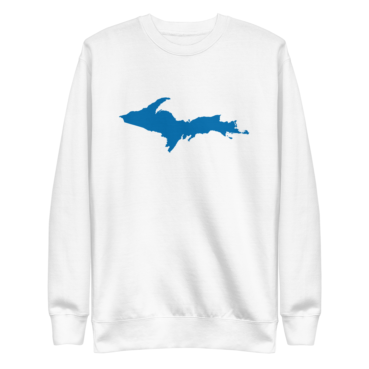 Michigan Upper Peninsula Sweatshirt (w/ Azure UP Outline) | Unisex Premium