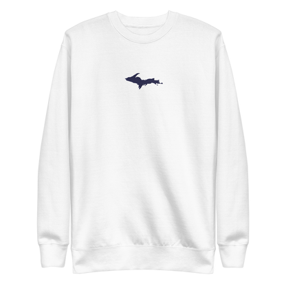 Michigan Upper Peninsula Sweatshirt (w/ Embroidered UP Outline) | Unisex Premium