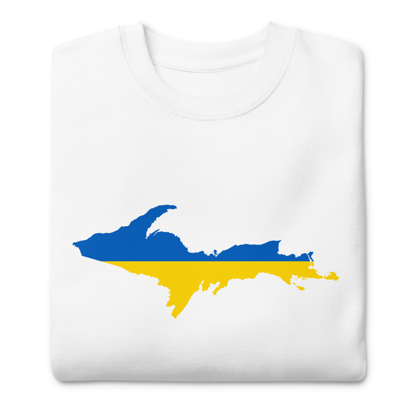 Michigan Upper Peninsula Sweatshirt (w/ UP Ukraine Outline) | Unsiex Premium