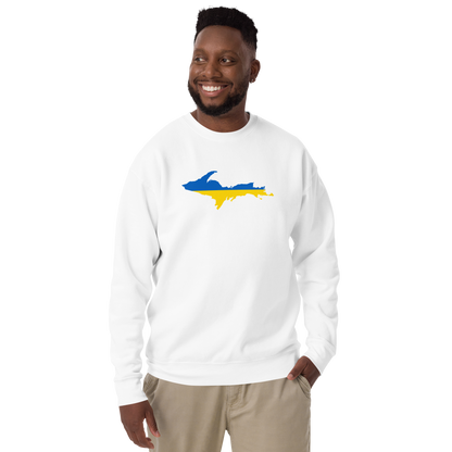 Michigan Upper Peninsula Sweatshirt (w/ UP Ukraine Outline) | Unsiex Premium