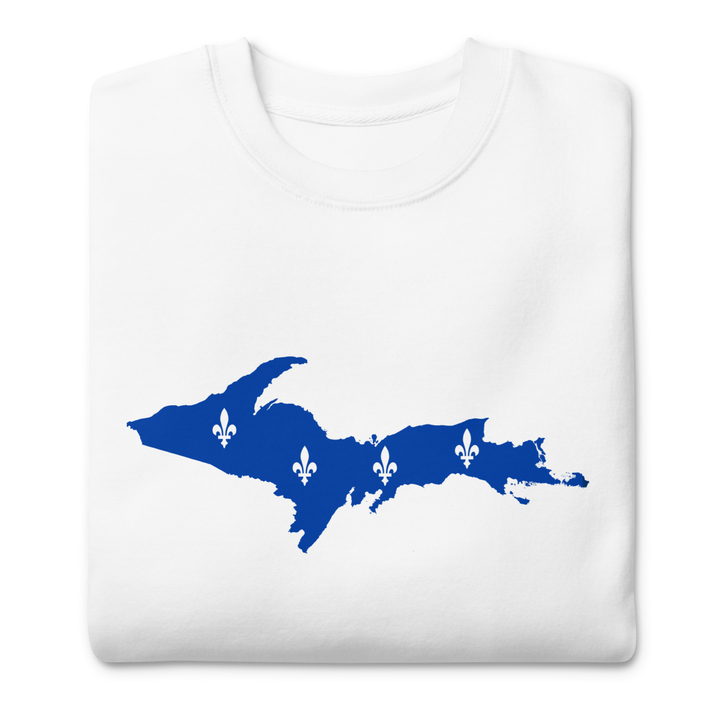 Michigan Upper Peninsula Sweatshirt (w/ UP Quebec Flag Outline) | Unisex Premium