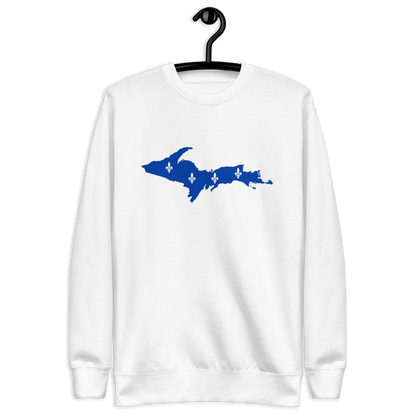 Michigan Upper Peninsula Sweatshirt (w/ UP Quebec Flag Outline) | Unisex Premium