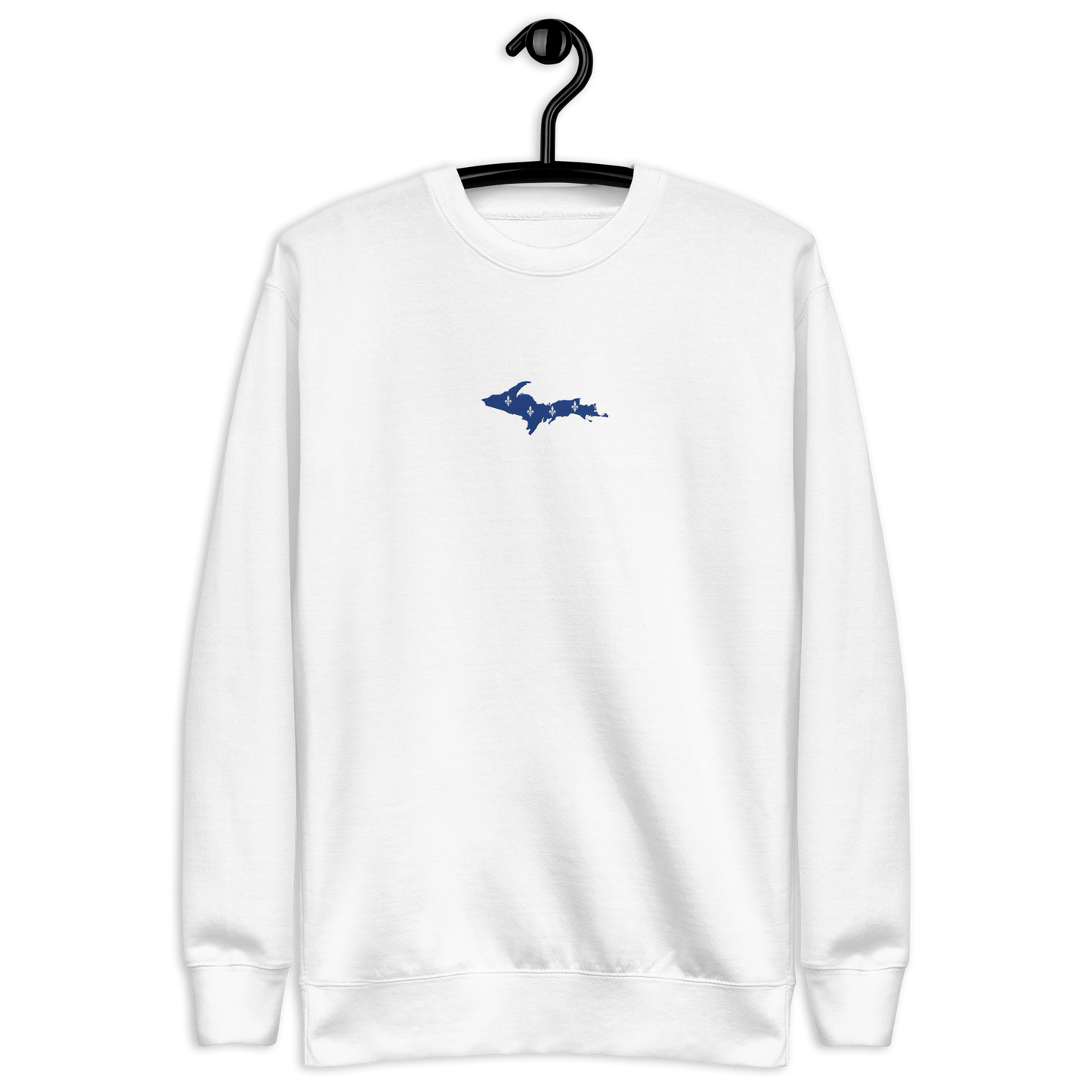 Michigan Upper Peninsula Sweatshirt (w/ Embroidered UP Quebec Flag Outline) | Unisex Premium