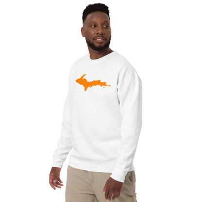 Michigan Upper Peninsula Sweatshirt (w/ Orange UP Outline) | Unisex Premium