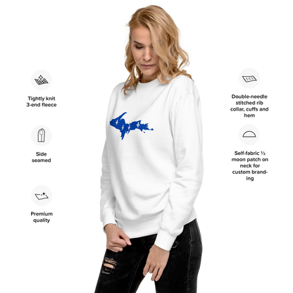 Michigan Upper Peninsula Sweatshirt (w/ UP Quebec Flag Outline) | Unisex Premium