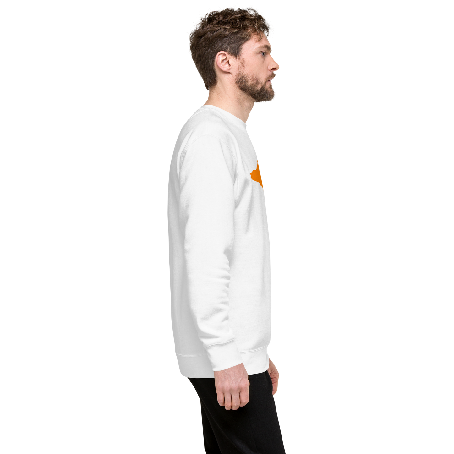 Michigan Upper Peninsula Sweatshirt (w/ Orange UP Outline) | Unisex Premium