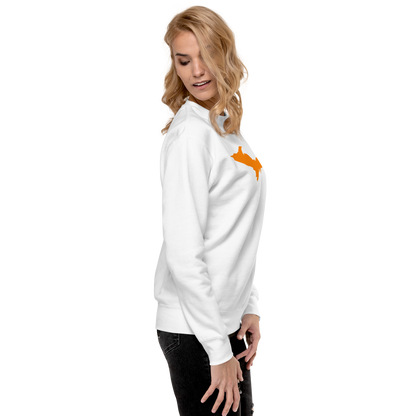 Michigan Upper Peninsula Sweatshirt (w/ Orange UP Outline) | Unisex Premium