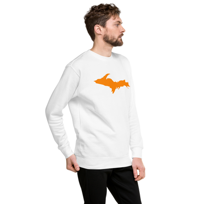 Michigan Upper Peninsula Sweatshirt (w/ Orange UP Outline) | Unisex Premium