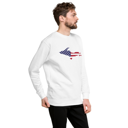 Michigan Upper Peninsula Sweatshirt (w/ UP USA Flag Outline) | Unisex Premium