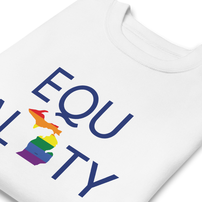 Michigan 'Equality' Premium Sweatshirt (LGBTQ Pride Colors)