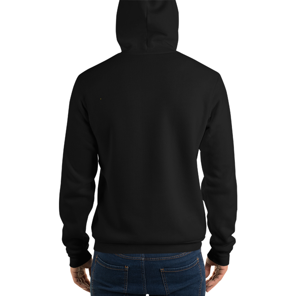 Michigan Upper Peninsula Hoodie (w/ UP Ukraine Flag Outline) | Unsiex Cloud Fleece