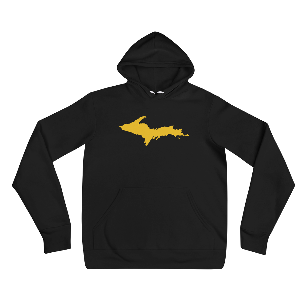 Michigan Upper Peninsula Hoodie (w/ Gold UP Outline) | Unisex Cloud Fleece