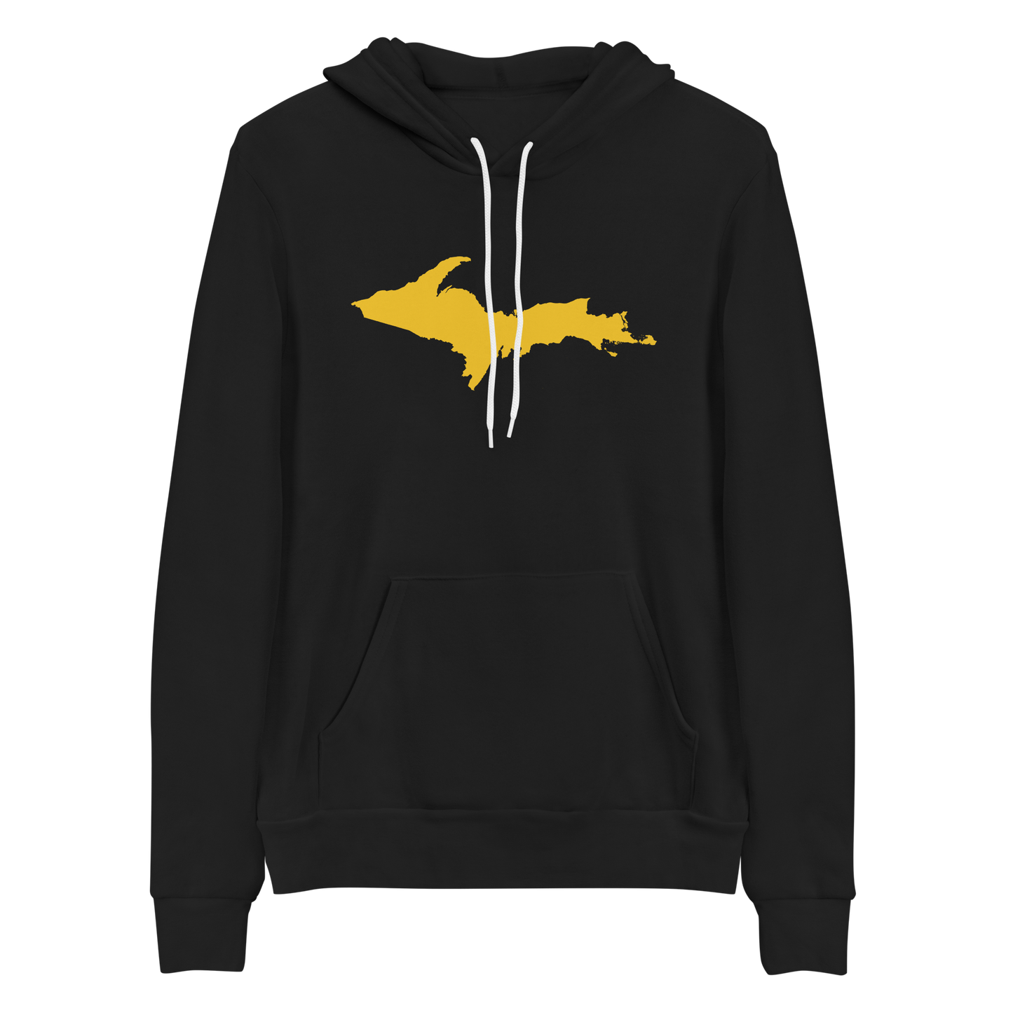 Michigan Upper Peninsula Hoodie (w/ Gold UP Outline) | Unisex Cloud Fleece