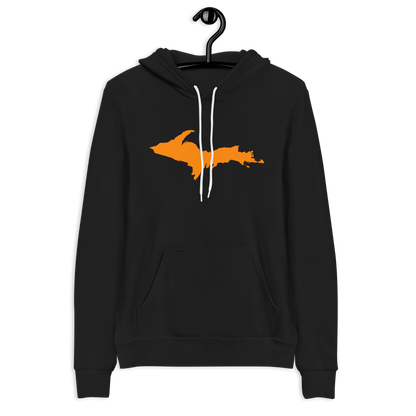 Michigan Upper Peninsula Hoodie (w/ Orange UP Outline) | Unisex Cloud Fleece