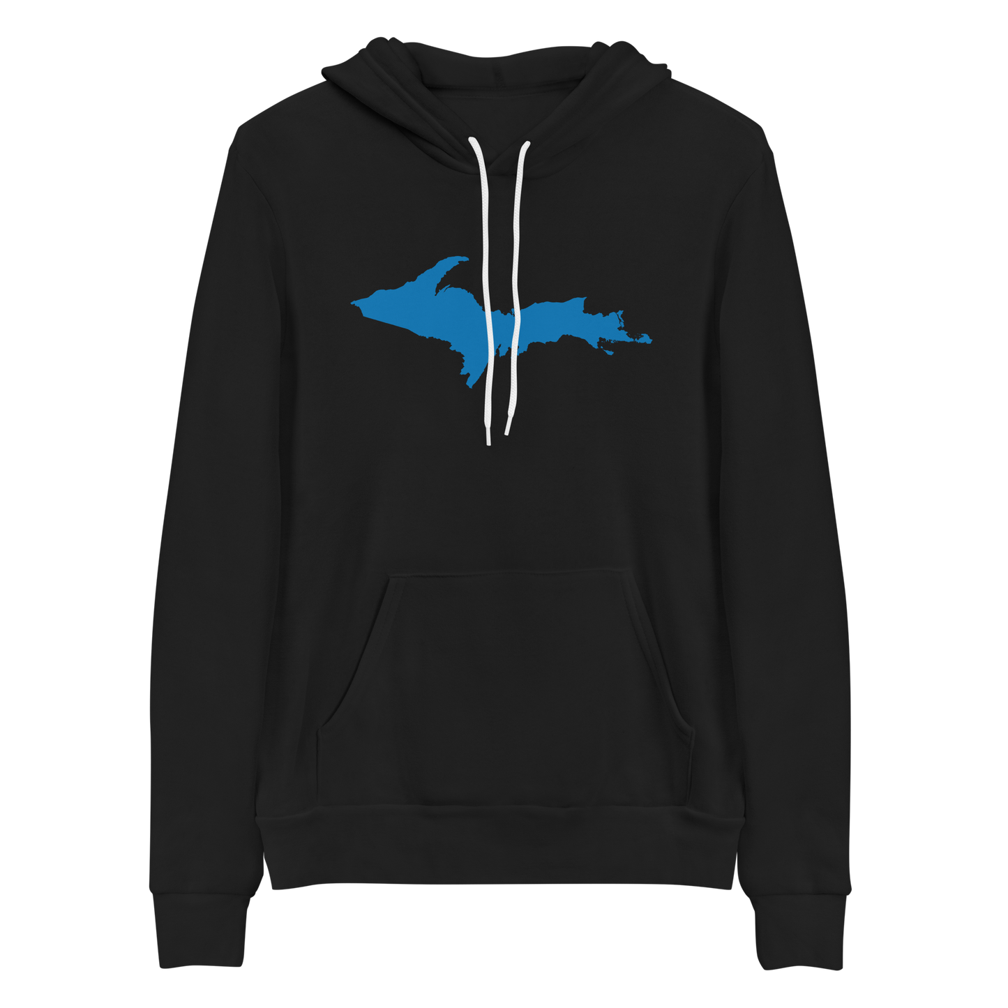 Michigan Upper Peninsula Hoodie (w/ Azure UP Outline) | Unisex Cloud Fleece