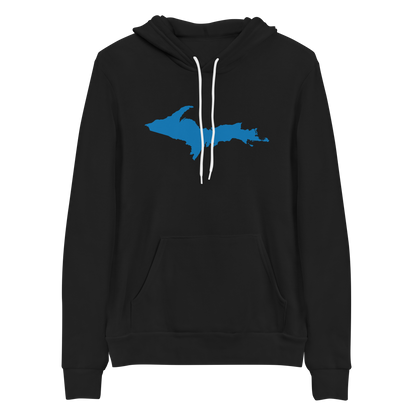 Michigan Upper Peninsula Hoodie (w/ Azure UP Outline) | Unisex Cloud Fleece