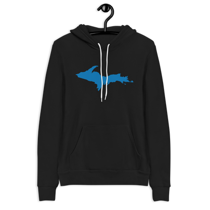 Michigan Upper Peninsula Hoodie (w/ Azure UP Outline) | Unisex Cloud Fleece