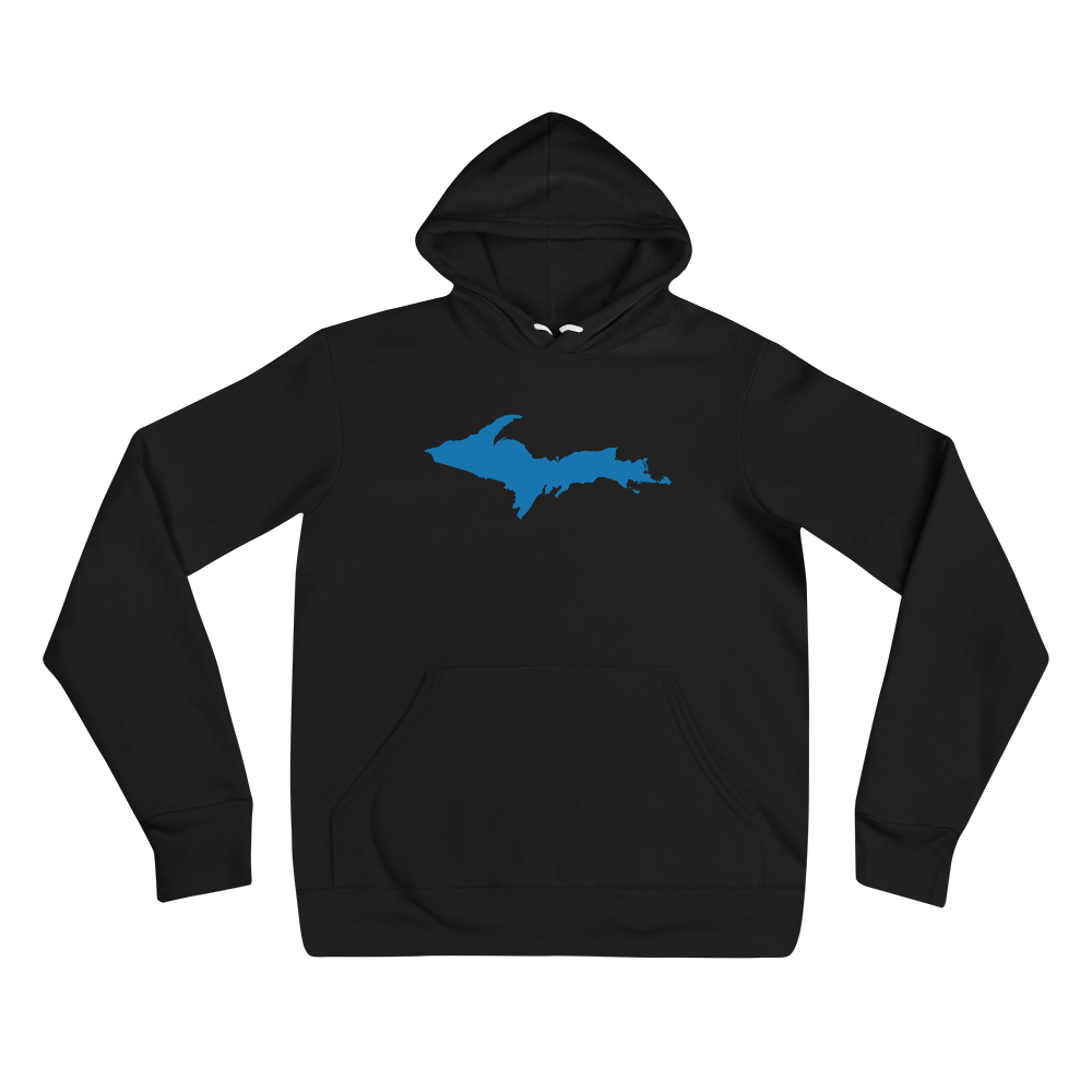 Michigan Upper Peninsula Hoodie (w/ Azure UP Outline) | Unisex Cloud Fleece