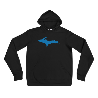 Michigan Upper Peninsula Hoodie (w/ Azure UP Outline) | Unisex Cloud Fleece