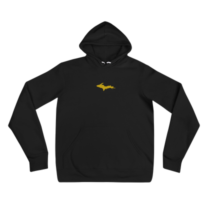 Michigan Upper Peninsula Hoodie (w/ Embroidered Gold UP Outline) | Unisex Cloud Fleece