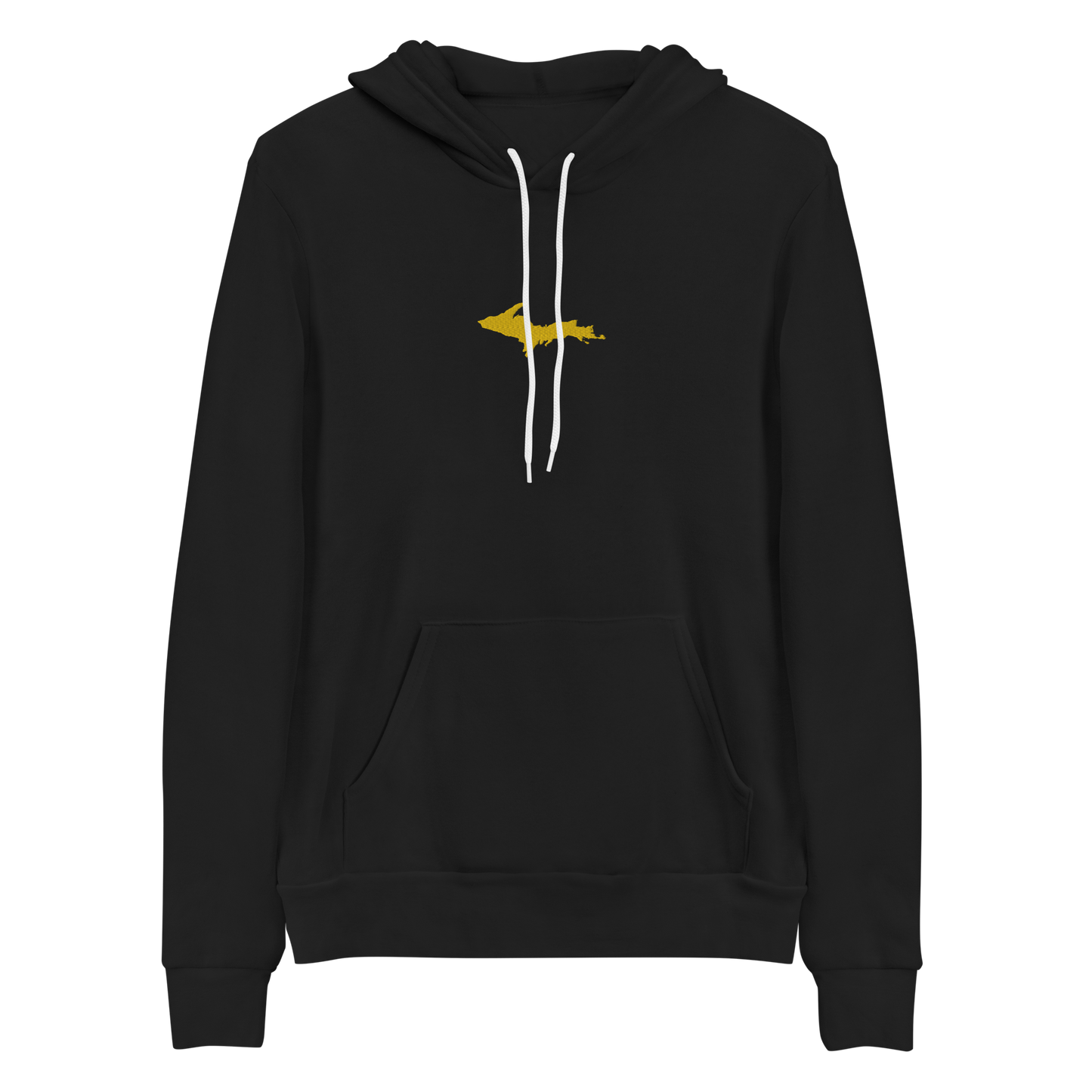 Michigan Upper Peninsula Hoodie (w/ Embroidered Gold UP Outline) | Unisex Cloud Fleece