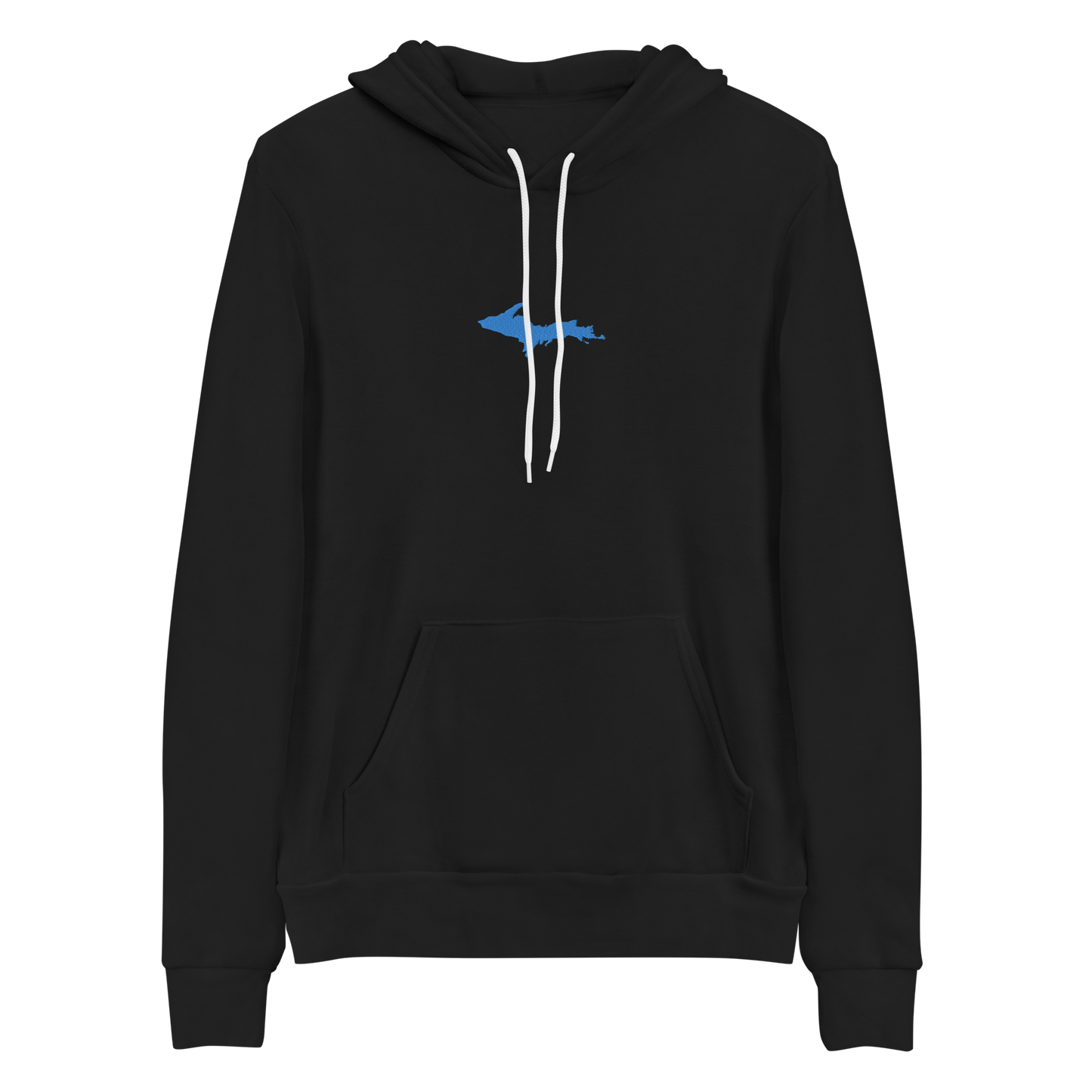 Michigan Upper Peninsula Hoodie (w/ Embroidered Azure UP Outline) | Unisex Cloud Fleece