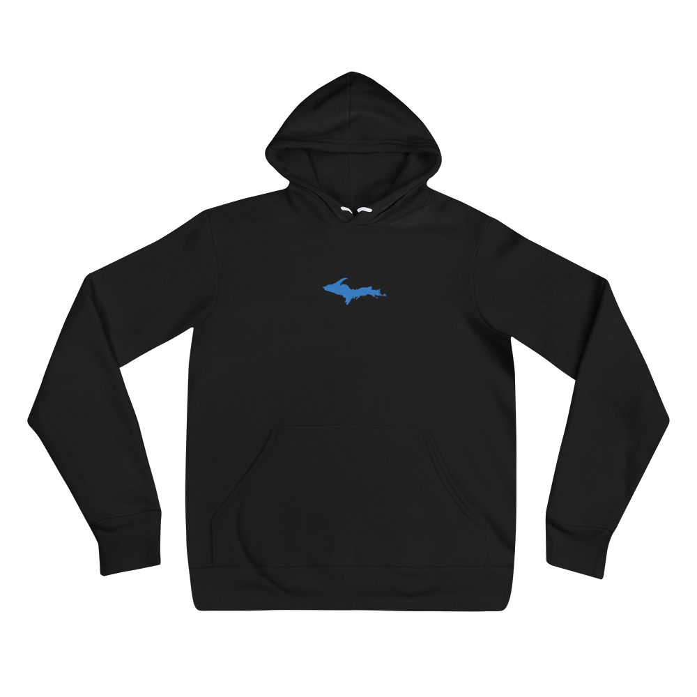 Michigan Upper Peninsula Hoodie (w/ Embroidered Azure UP Outline) | Unisex Cloud Fleece