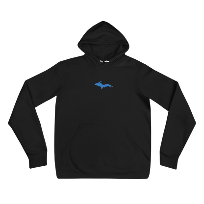 Michigan Upper Peninsula Hoodie (w/ Embroidered Azure UP Outline) | Unisex Cloud Fleece