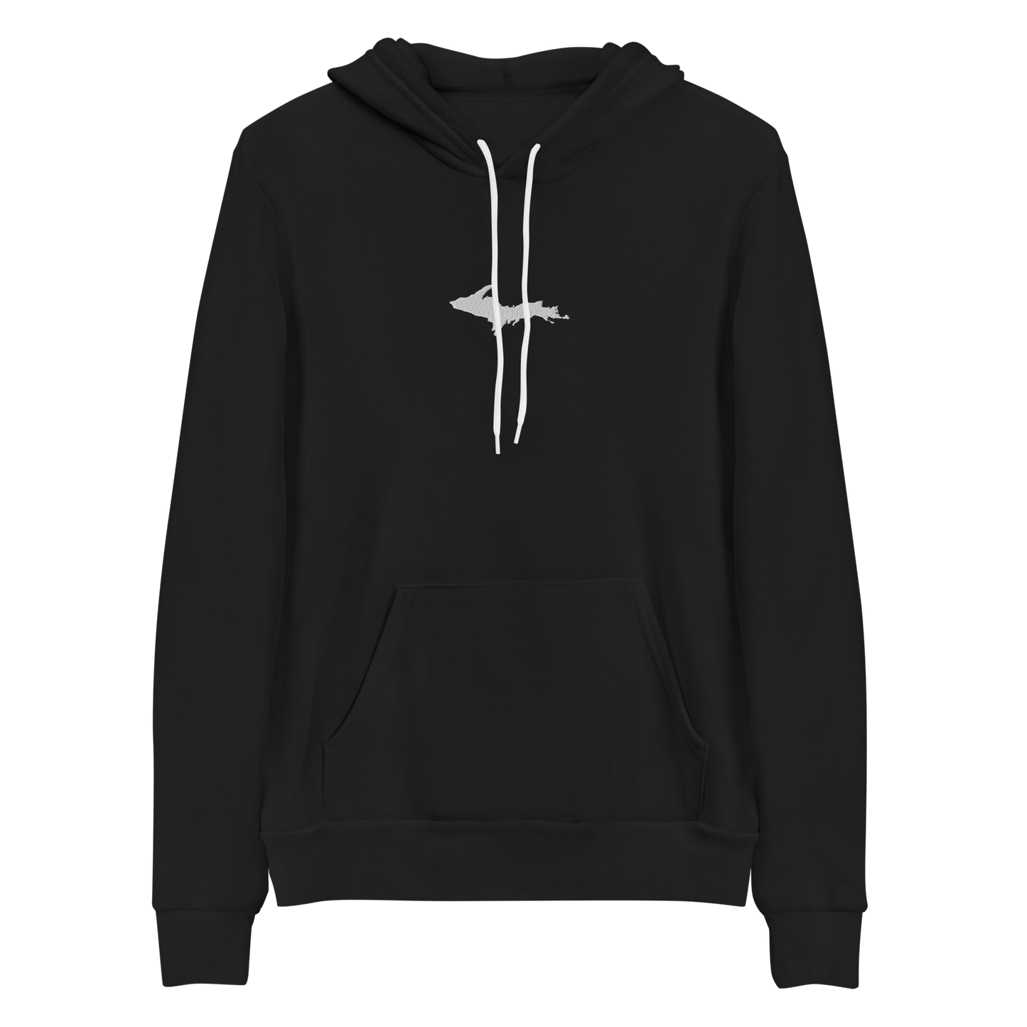 Michigan Upper Peninsula Hoodie (w/ Embroidered UP Outline) | Unisex Cloud Fleece