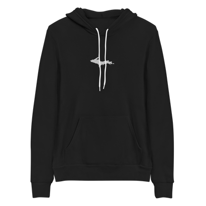 Michigan Upper Peninsula Hoodie (w/ Embroidered UP Outline) | Unisex Cloud Fleece