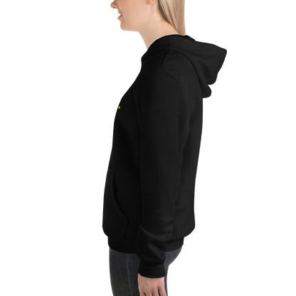 Michigan Upper Peninsula Hoodie (w/ Gold UP Outline) | Unisex Cloud Fleece