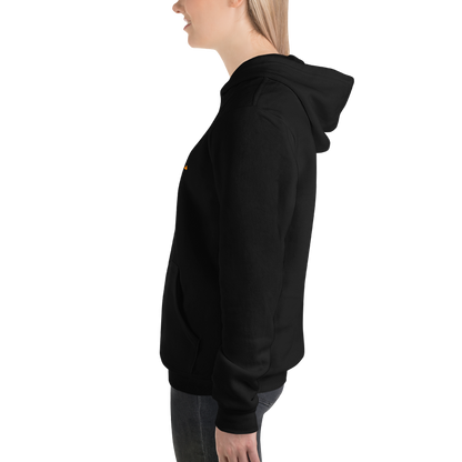 Michigan Upper Peninsula Hoodie (w/ Orange UP Outline) | Unisex Cloud Fleece