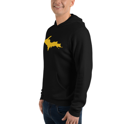 Michigan Upper Peninsula Hoodie (w/ Gold UP Outline) | Unisex Cloud Fleece