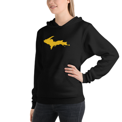 Michigan Upper Peninsula Hoodie (w/ Gold UP Outline) | Unisex Cloud Fleece