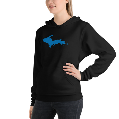 Michigan Upper Peninsula Hoodie (w/ Azure UP Outline) | Unisex Cloud Fleece