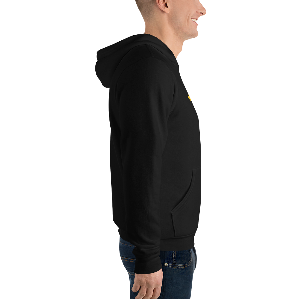 Michigan Upper Peninsula Hoodie (w/ Gold UP Outline) | Unisex Cloud Fleece