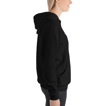 Michigan Upper Peninsula Hoodie (w/ Azure UP Outline) | Unisex Cloud Fleece