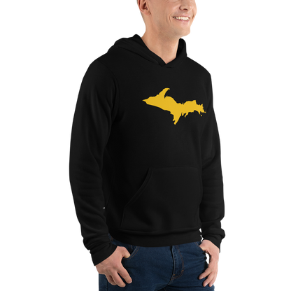 Michigan Upper Peninsula Hoodie (w/ Gold UP Outline) | Unisex Cloud Fleece