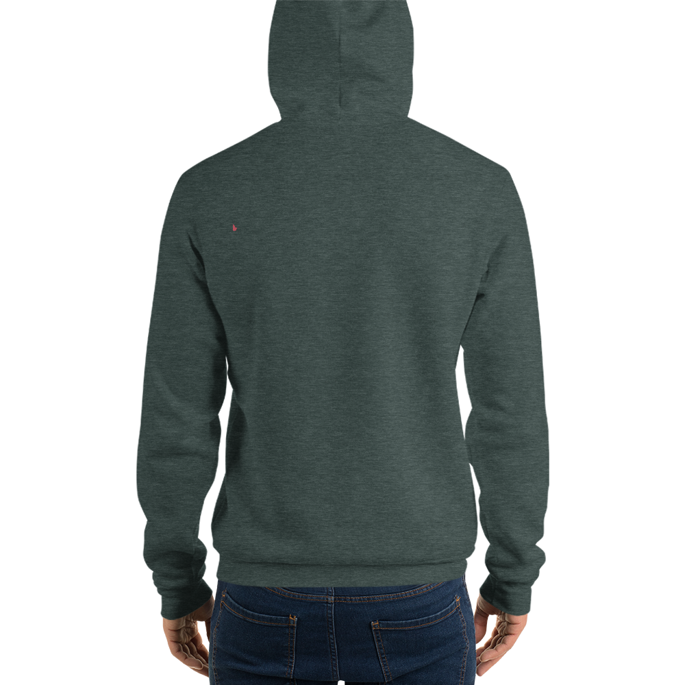 Michigan Upper Peninsula Hoodie (w/ UP MI USA Flag Outline) | Unisex Cloud Fleece