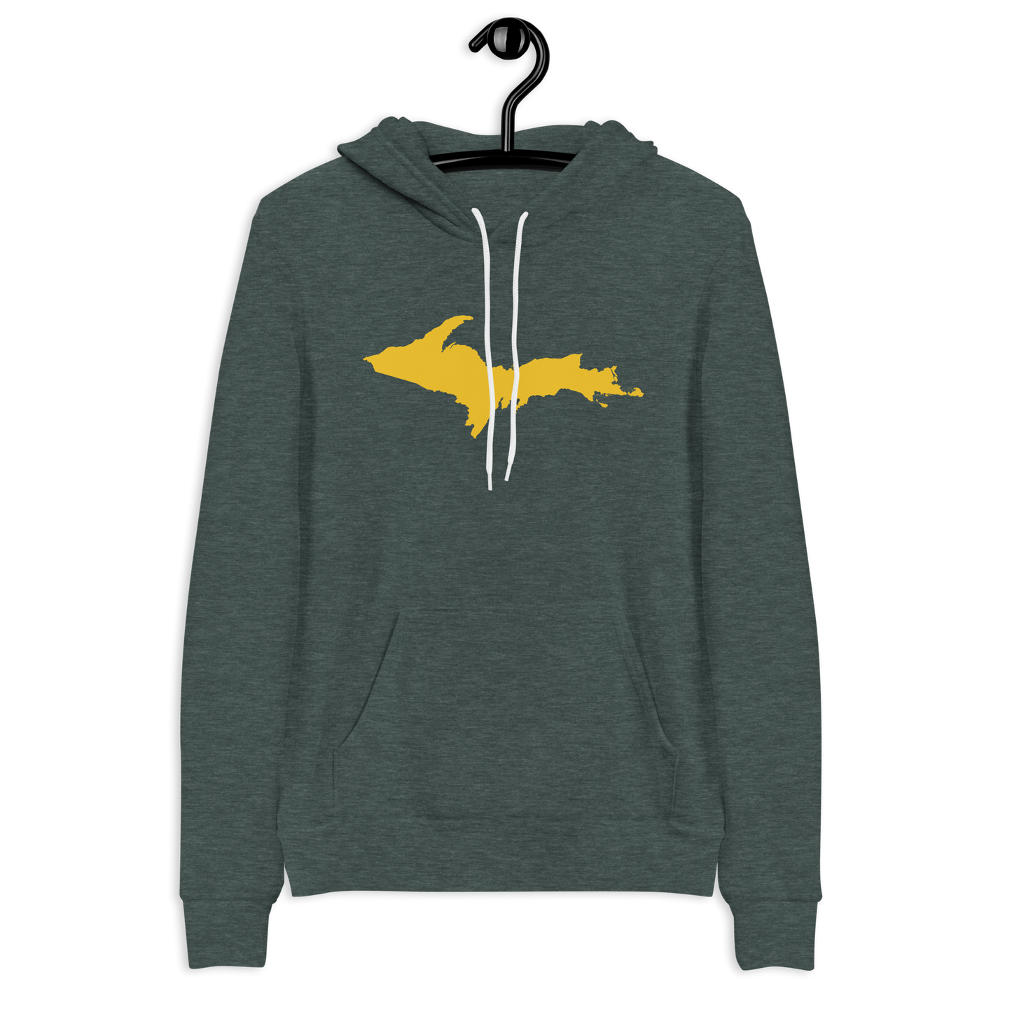 Michigan Upper Peninsula Hoodie (w/ Gold UP Outline) | Unisex Cloud Fleece