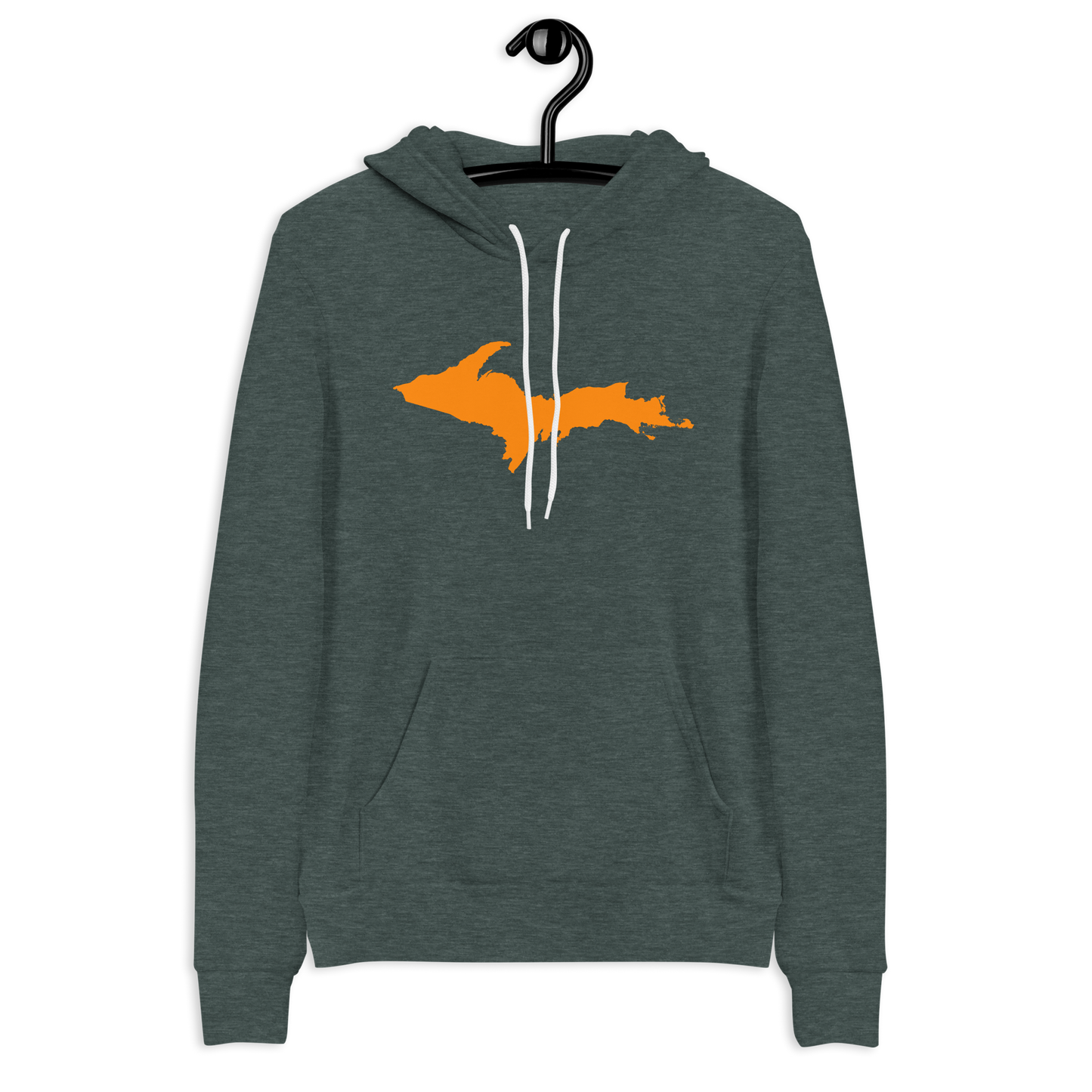 Michigan Upper Peninsula Hoodie (w/ Orange UP Outline) | Unisex Cloud Fleece