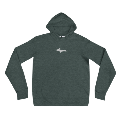 Michigan Upper Peninsula Hoodie (w/ Embroidered UP Outline) | Unisex Cloud Fleece